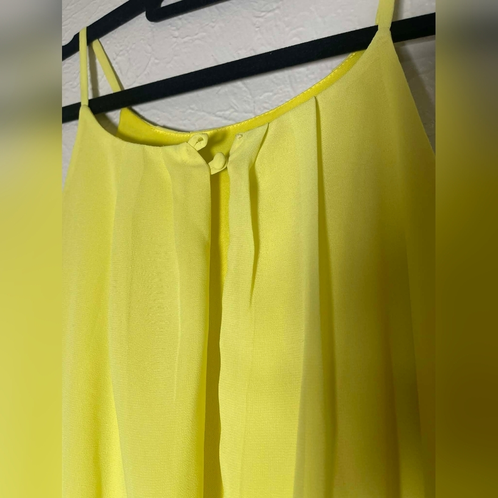 Umgee USA Maxi Dress Size M Yellow & Mint Boho Print Open Back - Picture 3 of 6